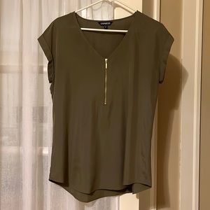 Olive green shirt from Express